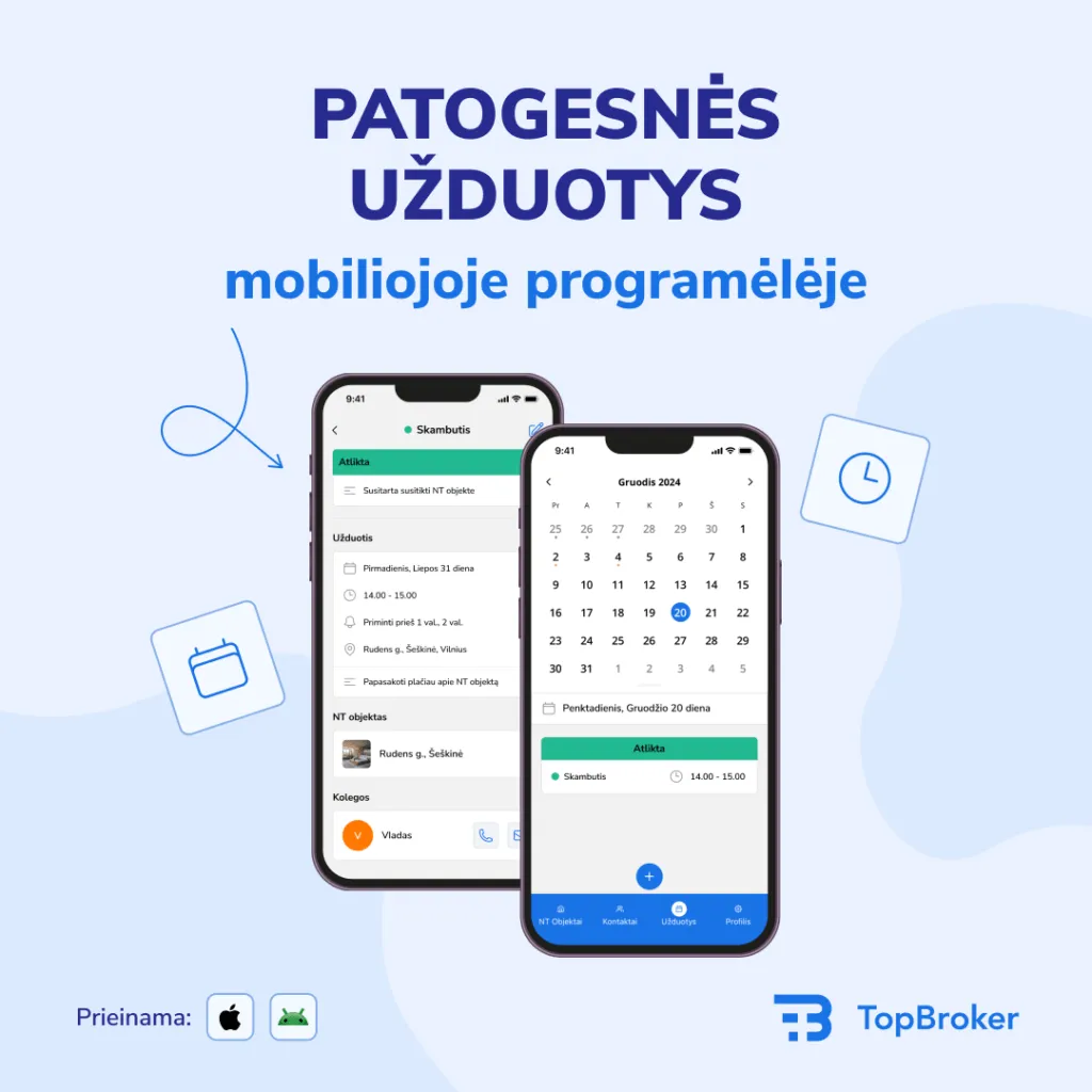 Patogesnes užduotys mobilioje programėlėje